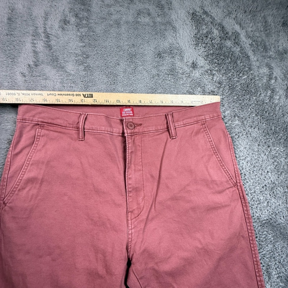 Levi's XX Chino Standard Taper Pants Mens 36x32 Mauve Pink Stretch Cotton - Picture 6 of 10